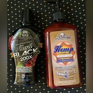 Lot of 2 Hemp Golden Glow & flash Black 200X